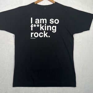 Tim Minchin concert release “I am so F**king‎ rock” Black T-shirt Men Medium New